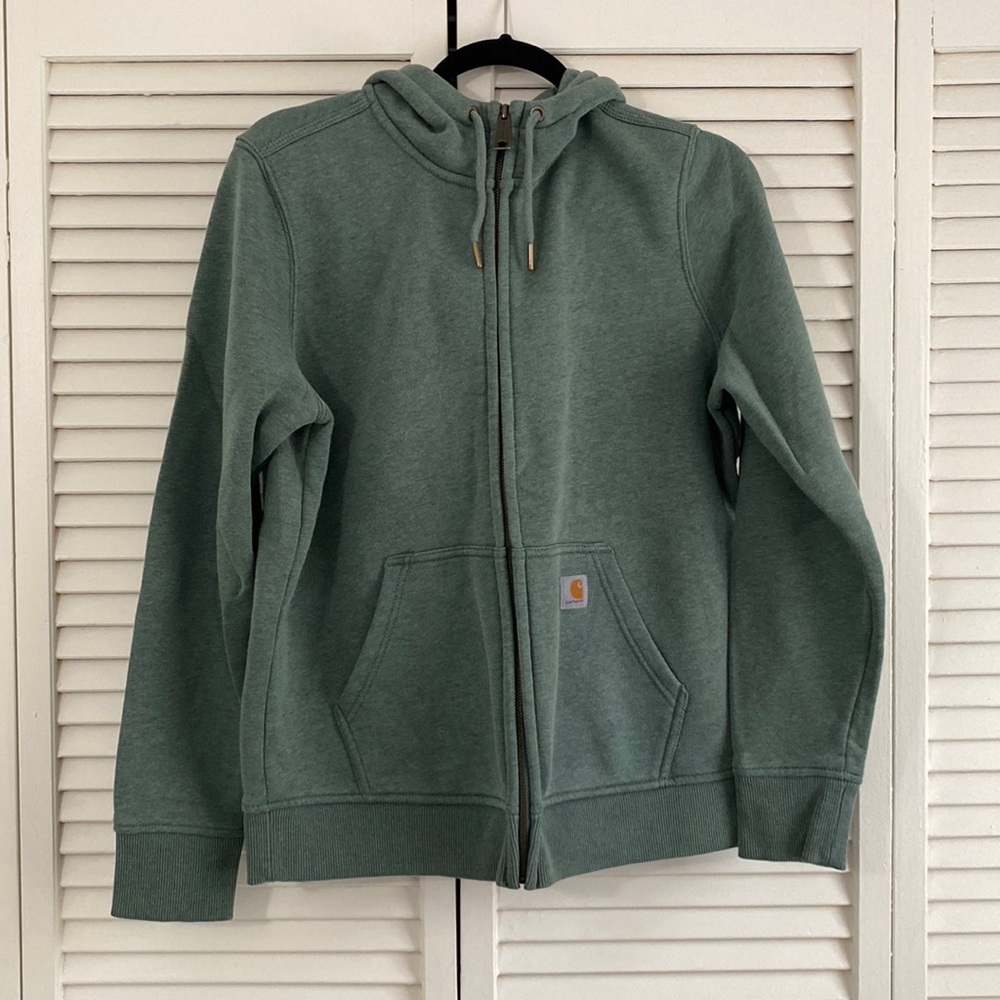 Carhartt Green Zip-Up Hoodie